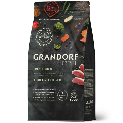 [4DC0020123] Grandorf Fresh : Duck- Cat Sterilised